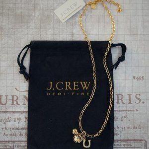 J.Crew Demi-fine14K gold-plated luckyCharmNecklace